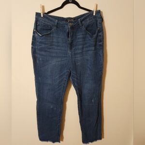 Judy Blue Distressed Women's Blue Jeans